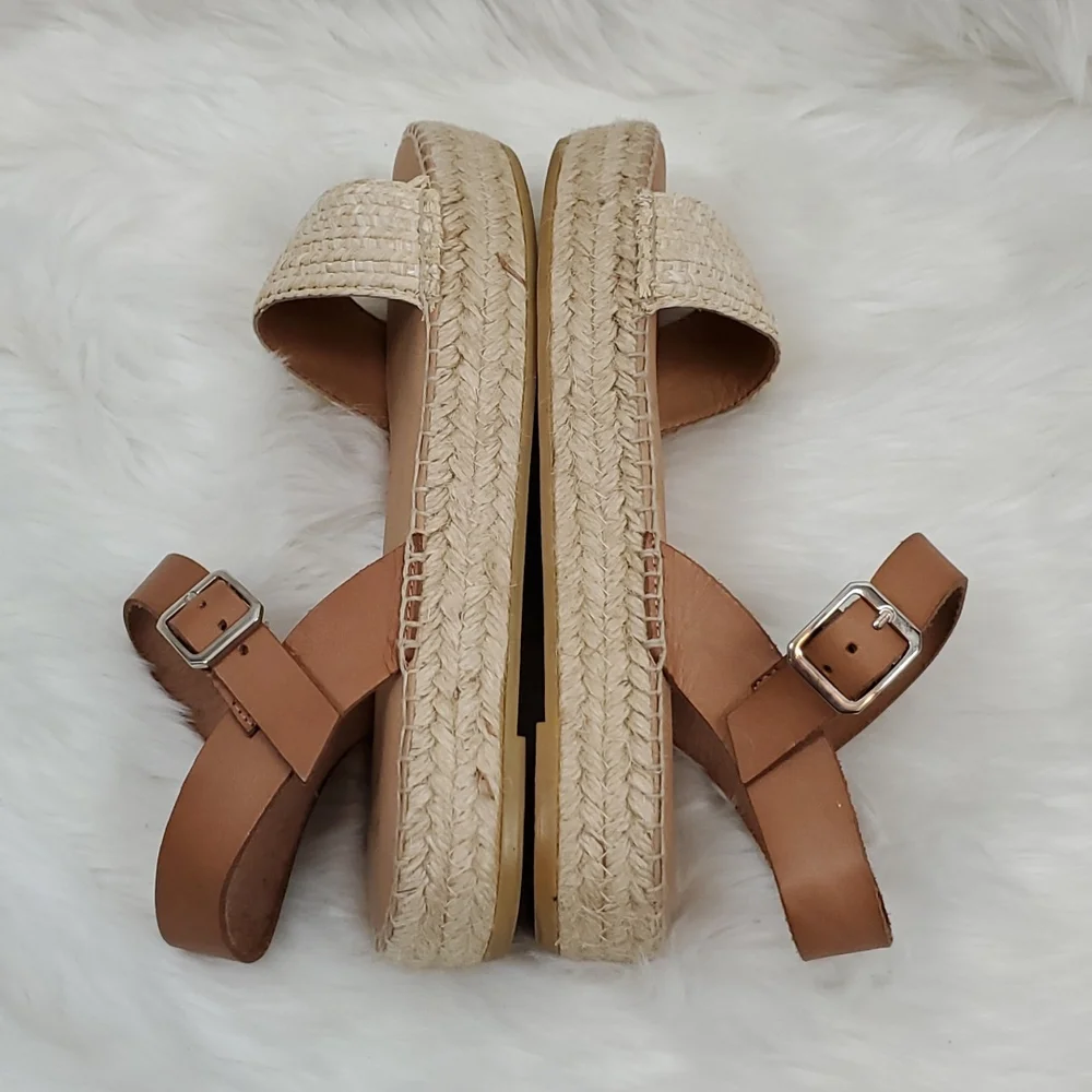 Apaseart Espadrille Sandals Women Size 8.5 US Euro 39